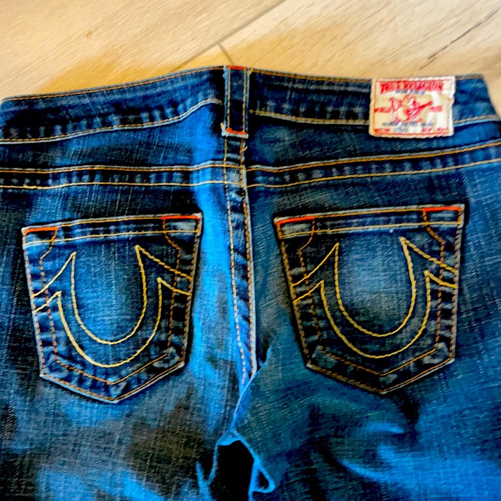 True religion Stevie jeans size 28, cuffed good condition